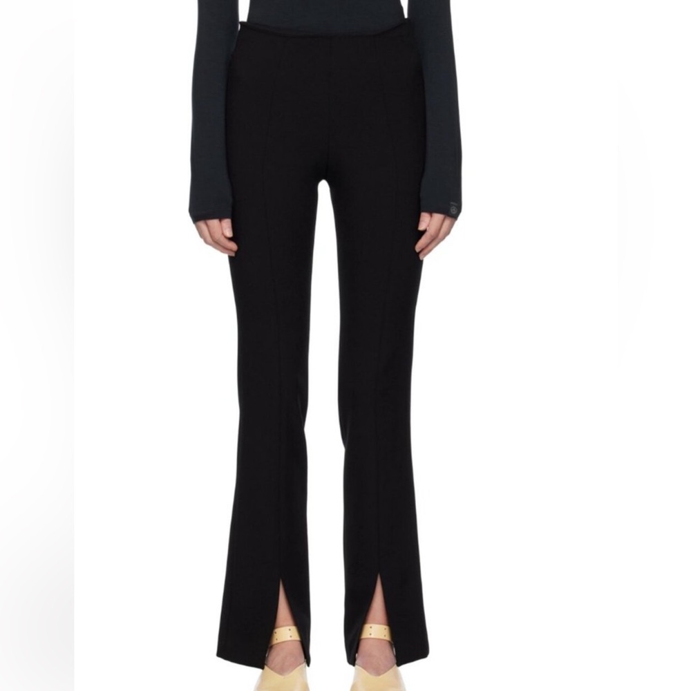 Lvir black slit trousers size Small